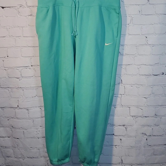 Nike Oversized Fit High Rise Sweatpant Joggers Women’s XXL Tiffany Green NWT - Picture 1 of 11